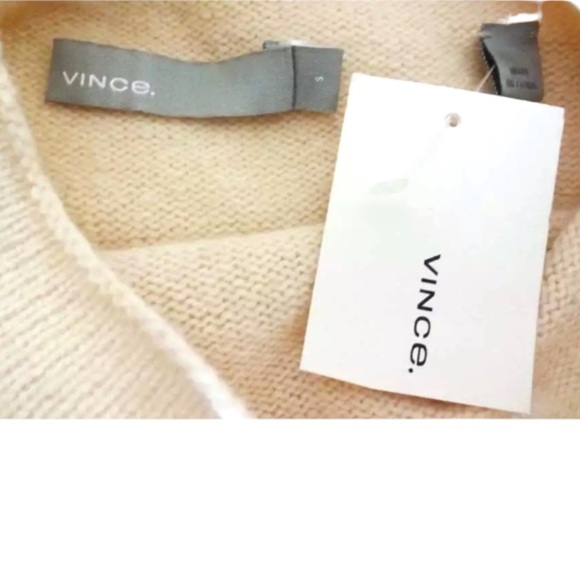 $445 Vince Wool Dress Small Pink Italian Cashmere Washable Side Slit Blush NWT - Picture 11 of 16